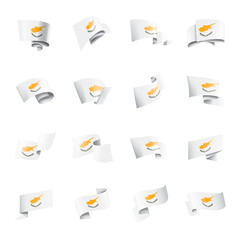 Cyprus flag, vector illustration on a white background