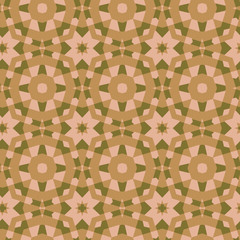 Seamless color pattern from a variety of geometric shapes.