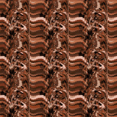 Seamless pattern background of multicolored lines with scribbler.