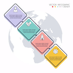 Vector info graphics for your business presentations. Can be used for website layout, numbered banners, diagram, horizontal cutout lines, web design.