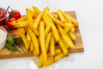 French potato with sauce