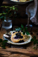 Blackberry cheesecake swiss roll with cream cheese