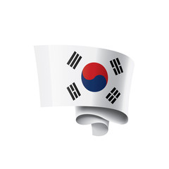South Korean flag, vector illustration on a white background