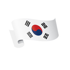 South Korean flag, vector illustration on a white background