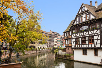 Fototapeta na wymiar La petite france alsace in summer , Strasbourg France