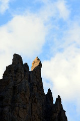 view of the Italian Dolomites protected by UNESCO