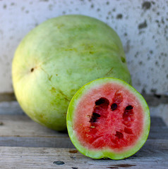 Ripe red watermelon