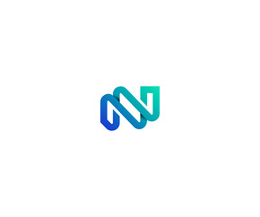 Obraz premium letter N logo design template