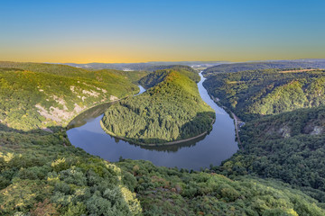 famous river saar loop in Orscholz