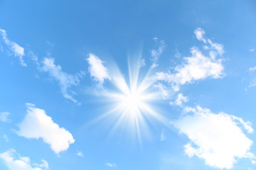 Obraz na płótnie Canvas 太陽と雲