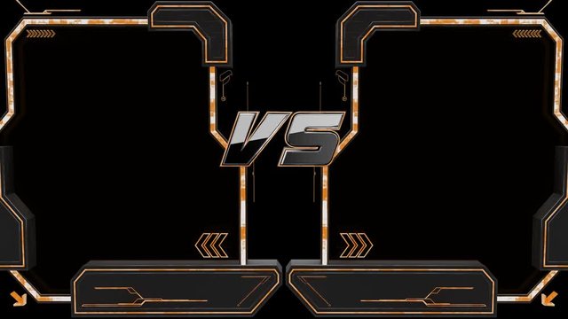 Vs title(Technically futuristic 2-split bar animation)
