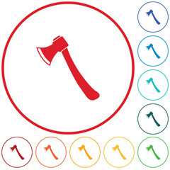 The ax icon. Axe symbol