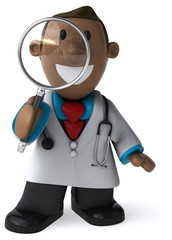 Fun doctor - 3D Illustration