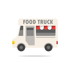Food truck vector isolated