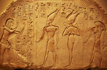 Papier Peint photo Lavable Egypte Hiéroglyphes de l& 39 Egypte ancienne