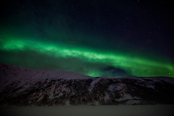 Obraz na płótnie Canvas Polarlicht über Nordnorwegen