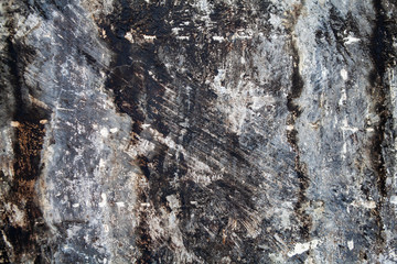 Stylish, grunge and rustic old wall with faded, vintage and textured paint. Dark tone color. Suitable for background, abstract, pattern and copy space.