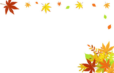 
Autumn background with maple leaves. 