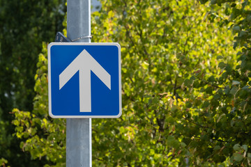 One-Way Street Road Sign