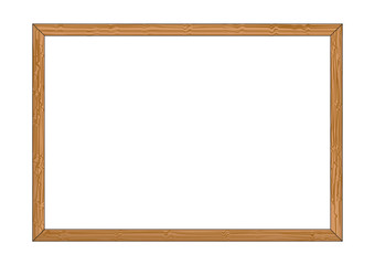 Wooden frame Vector illustration for design