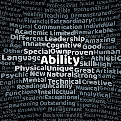 Ability word cloud