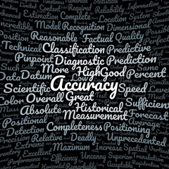 Fototapeta premium Accuracy word cloud