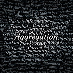 Aggregation word cloud