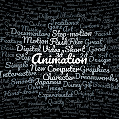 Animation word cloud