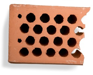 Top View of Broken Brick