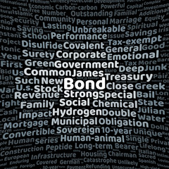 Fototapeta premium Bond word cloud