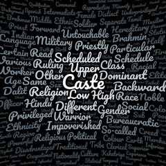 Fototapeta premium Caste word cloud