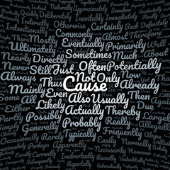 Cause word cloud