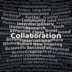 Collaboration word cloud