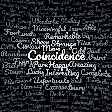 Coincidence word cloud
