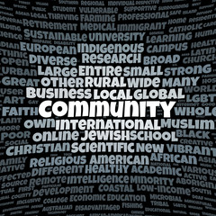 Fototapeta premium Community word cloud