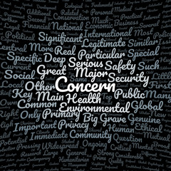Fototapeta premium Concern word cloud