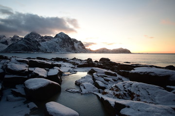 sunset lofoten