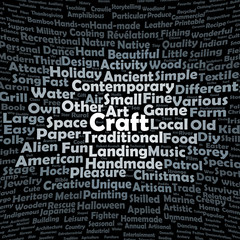 Fototapeta premium Craft word cloud
