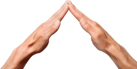 Hands in the shape of a roof © BillionPhotos.com