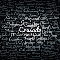 Fototapeta premium Crusade word cloud
