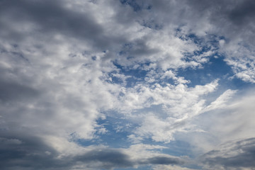 Fototapeta premium Beautiful sky with clouds. Plain landscape background.