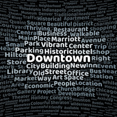 Downtown word cloud