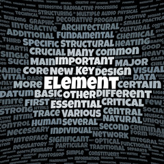Element word cloud