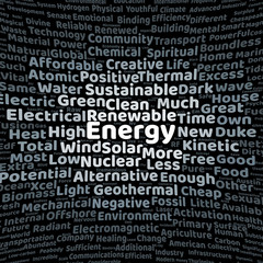 Energy word cloud