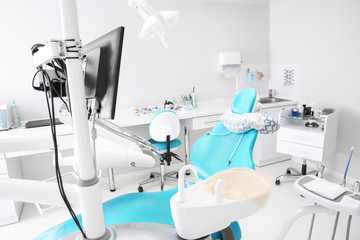 Fototapeta na wymiar Equipment in modern dentist's office