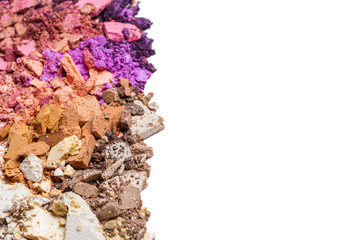 eyeshadow isolated on white background.