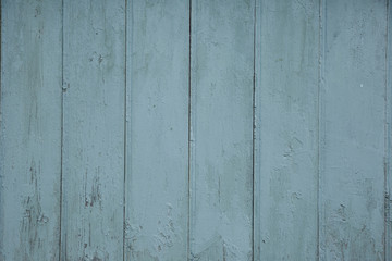 Blue barn wooden wall planking wide texture. Old wood slats rustic shabby background.