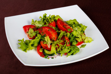 Vegan vegetables salad
