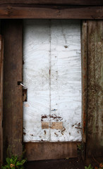 door, old, wood,
