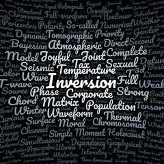 Inversion word cloud